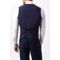 Navy - Back - Burton Mens Limited Edition Football Slim Waistcoat