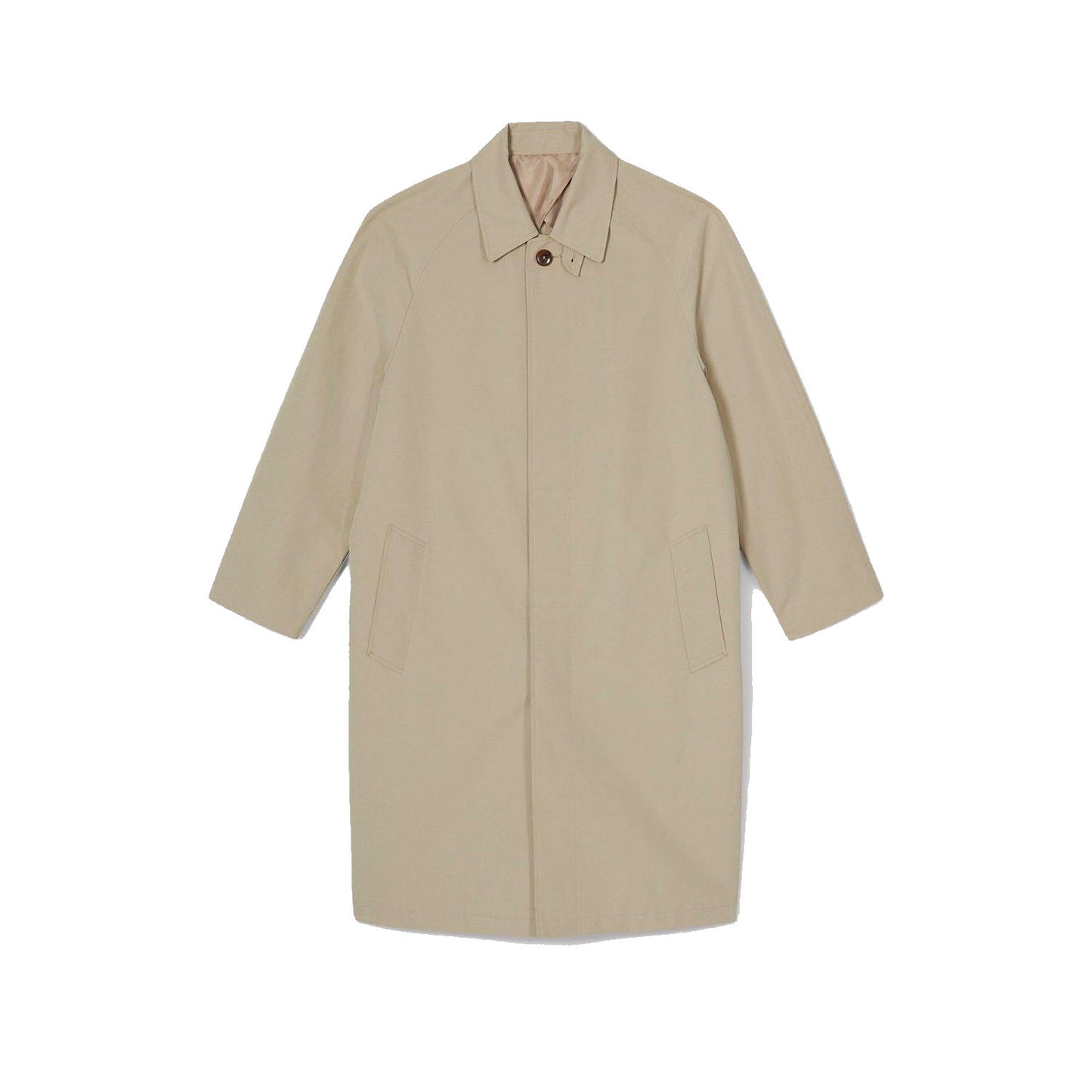 Tan - Front - Burton Mens Raglan Raincoat