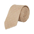 Champagne - Front - Burton Mens Spotted Tie