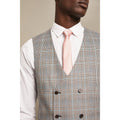 Grey - Lifestyle - Burton Mens Highlight Checked Slim Waistcoat
