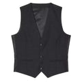 Charcoal - Front - Burton Mens Plain Wool Slim Waistcoat