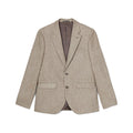 Neutral - Front - Burton Mens Basketweave Slim Suit Jacket