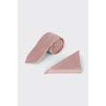 Dusty Pink - Lifestyle - Burton Mens Slim Tie & Pocket Square Set