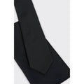 Black - Side - Burton Mens Slim Tie & Pocket Square Set