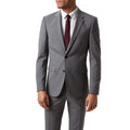 Light Grey - Front - Burton Mens Essential Single-Breasted Skinny Suit Jacket