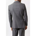 Light Grey - Back - Burton Mens Essential Single-Breasted Skinny Suit Jacket