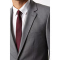 Light Grey - Side - Burton Mens Essential Single-Breasted Skinny Suit Jacket