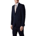 Navy - Front - Burton Mens Essential Single-Breasted Skinny Suit Jacket
