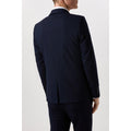Navy - Back - Burton Mens Essential Single-Breasted Skinny Suit Jacket