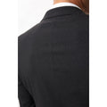 Charcoal - Close up - Burton Mens Essential Single-Breasted Skinny Suit Jacket