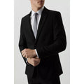 Black - Side - Burton Mens Essential Single-Breasted Skinny Suit Jacket