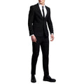 Black - Front - Burton Mens Essential Single-Breasted Slim Suit Jacket