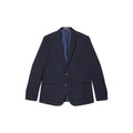 Navy - Front - Burton Mens Essential Single-Breasted Slim Suit Jacket