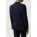 Navy - Back - Burton Mens Essential Single-Breasted Slim Suit Jacket