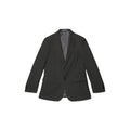 Charcoal - Front - Burton Mens Essential Single-Breasted Slim Suit Jacket