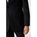 Charcoal - Side - Burton Mens Essential Single-Breasted Slim Suit Jacket