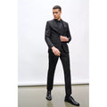 Black - Pack Shot - Burton Mens Essential Single-Breasted Slim Suit Jacket