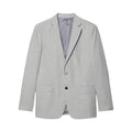 Mid Grey - Front - Burton Mens Marl Slim Suit Jacket