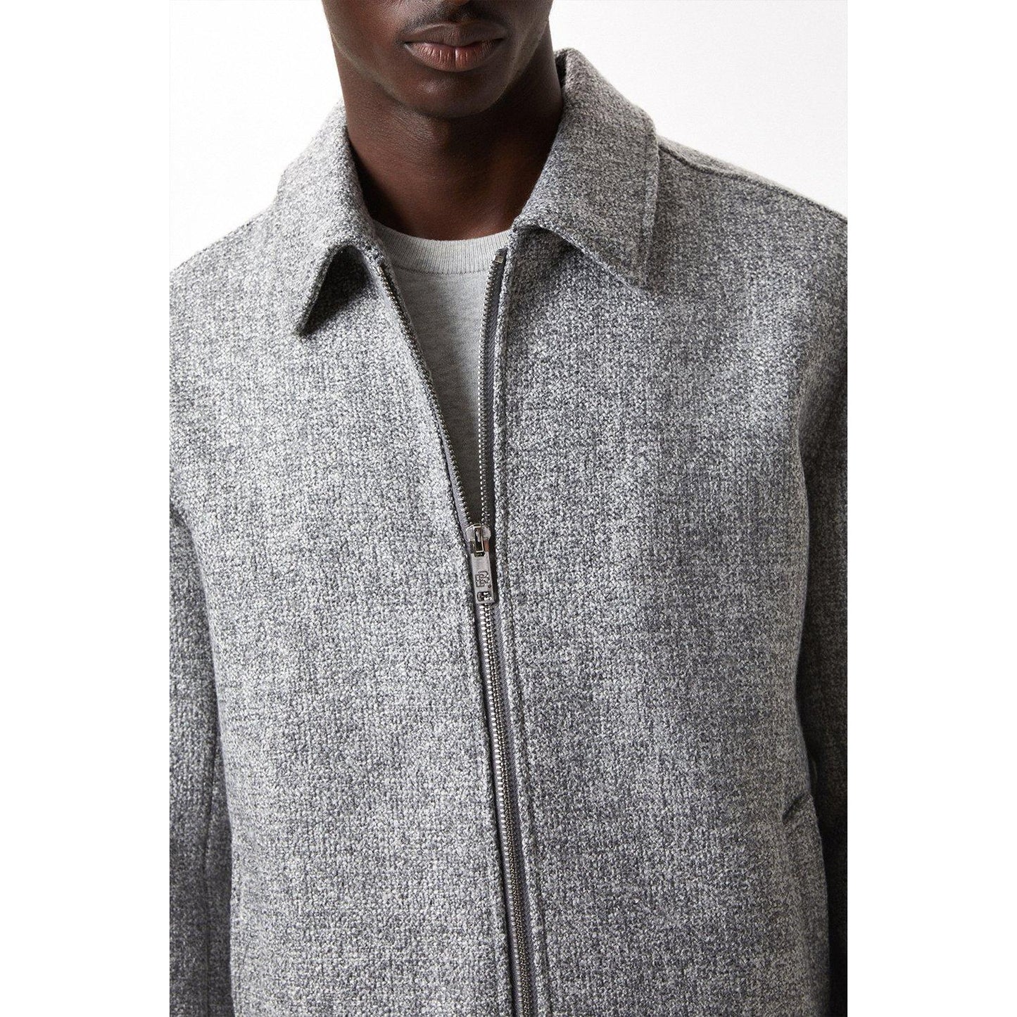Grey - Lifestyle - Burton Mens Textured Collared Jacket
