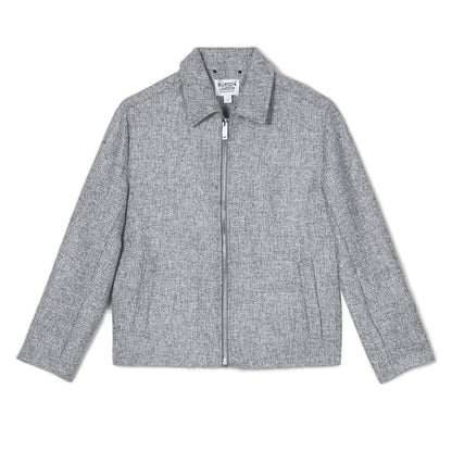 Grey - Front - Burton Mens Textured Collared Jacket
