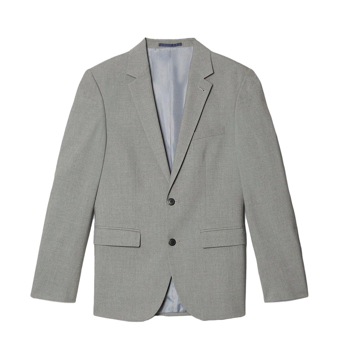 Light Grey - Front - Burton Mens Essential Slim Suit Jacket