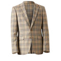 Neutral - Front - Burton Mens Highlight Checked Slim Suit Jacket