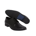 Black - Back - Burton Mens Leather Derby Shoes