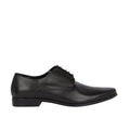 Black - Front - Burton Mens Leather Derby Shoes