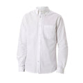 White - Front - Burton Mens Chest Pocket Long-Sleeved Formal Shirt