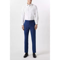 Blue - Pack Shot - Burton Mens Birdseye Slim Suit Trousers