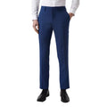 Blue - Front - Burton Mens Birdseye Slim Suit Trousers
