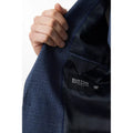Blue - Lifestyle - Burton Mens Textured Slim Suit Jacket