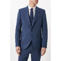 Blue - Pack Shot - Burton Mens Textured Slim Suit Jacket