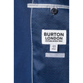 Blue - Side - Burton Mens Birdseye Slim Suit Jacket
