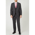 Charcoal - Lifestyle - Burton Mens Textured Tailored Suit Jacket