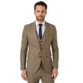 Neutral - Front - Burton Mens Puppytooth Skinny Suit Jacket