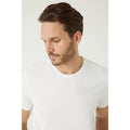 White - Side - Burton Mens Crew Neck T-Shirt (Pack of 3)