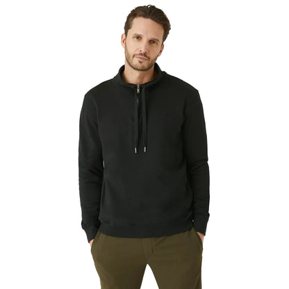 Black - Front - Burton Mens Zip Funnel Neck Sweatshirt