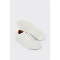 White - Lifestyle - Burton Mens Smart Leather Trainers