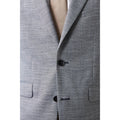 Blue - Lifestyle - Burton Mens Chambray Slim Suit Jacket