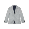 Blue - Front - Burton Mens Chambray Slim Suit Jacket