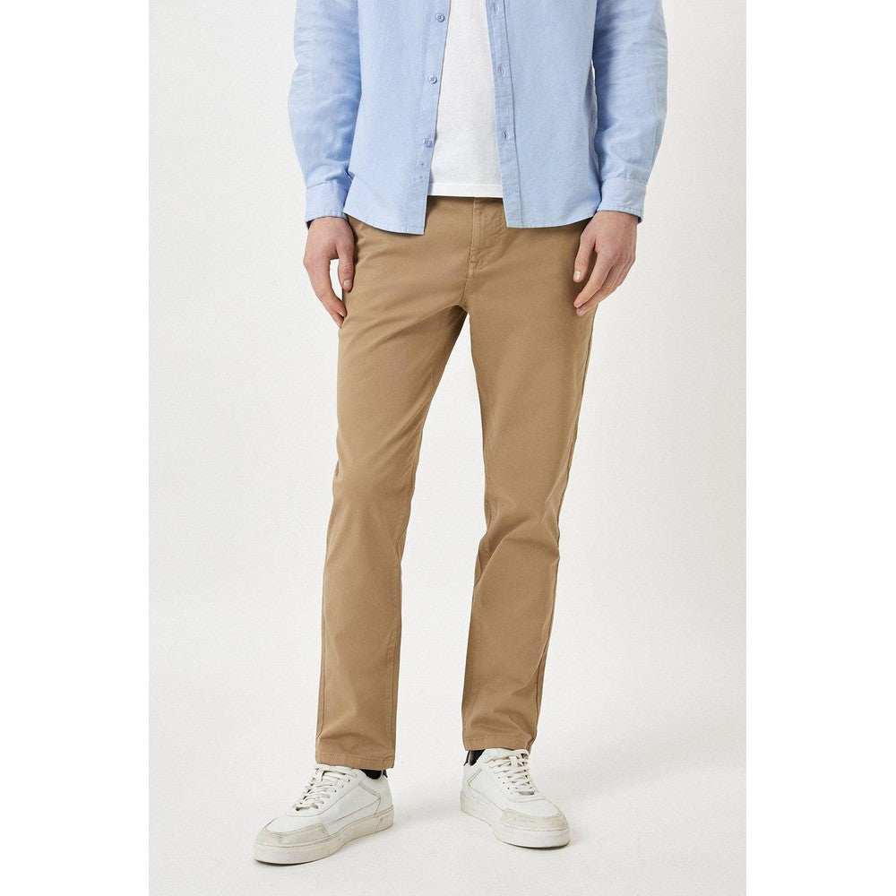 Stone - Side - Burton Mens Slim Chinos