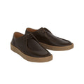 Dark Brown - Front - Burton Mens Lace Up Derby Shoes