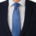 Airforce Blue - Side - Burton Mens Twill Regular Tie
