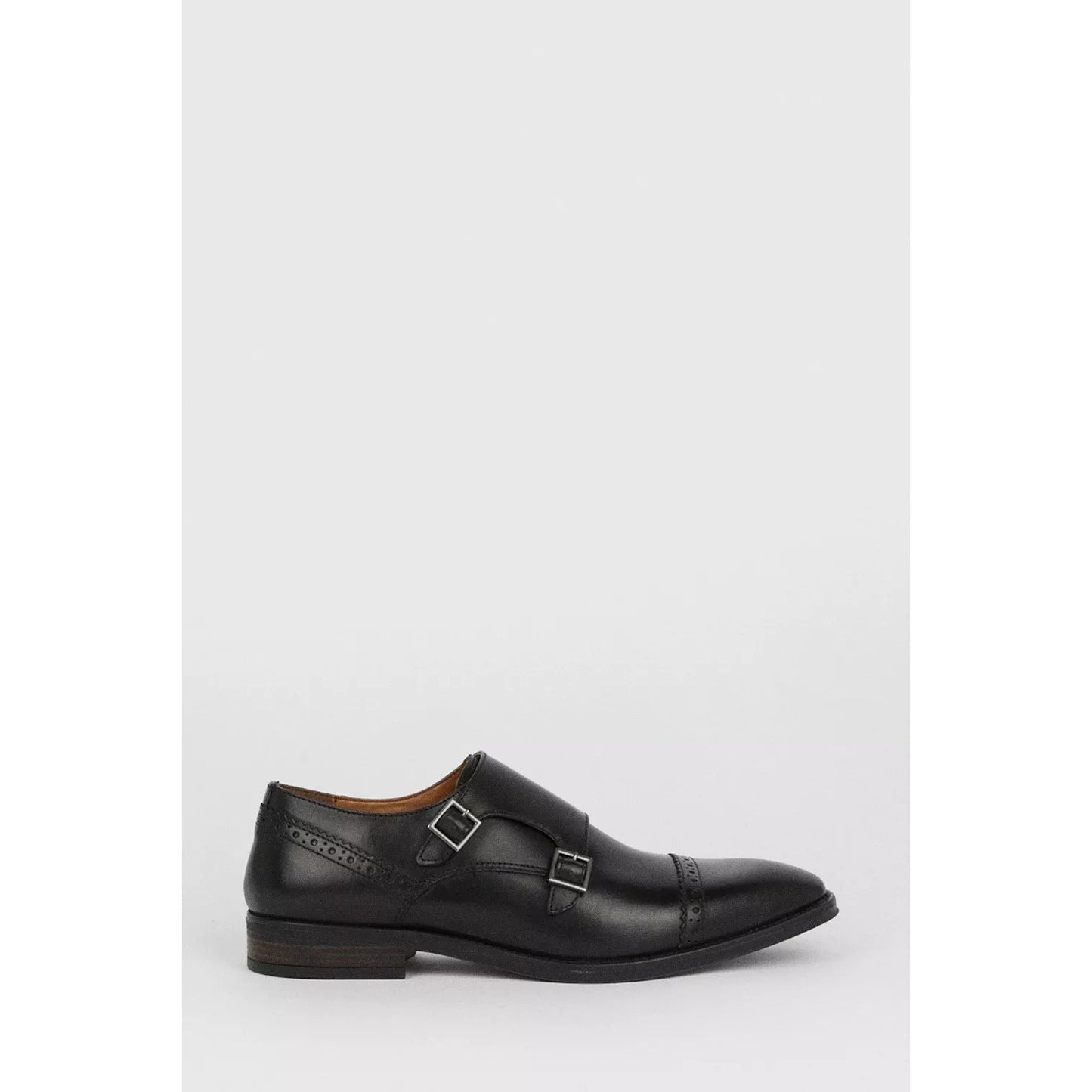 Black - Lifestyle - Burton Mens Leather Brogues