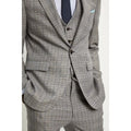 Grey - Lifestyle - Burton Mens Pow Checked Skinny Suit Jacket
