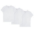 Light Grey - Front - Burton Mens Crew Neck T-Shirt (Pack of 3)