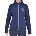 Marine Blue-Red - Back - HyRIDER Womens-Ladies Signature Fleece