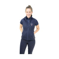 Marine Blue-Red - Front - HyRIDER Womens-Ladies Signature Gilet