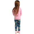 Pink-Blue-Brown - Back - LazyOne Childrens-Kids Pasture Bedtime Long Sleeved Pyjama Set